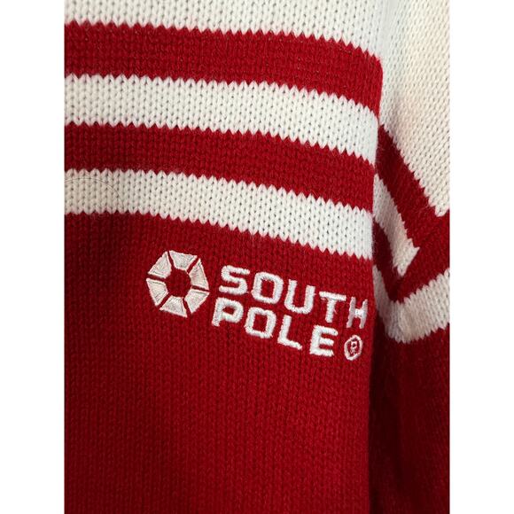 Vintage 2000's Y2K SouthPole High Neck Knit Sweater Relax Men's L Streetwear - Picture 10 of 12